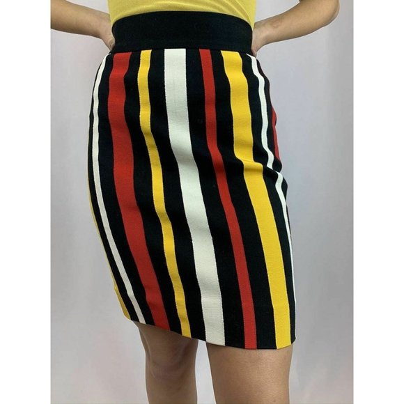 Moschino Cheap & Chic Striped Pencil Skirt - Picture 3 of 11